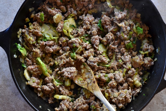Veal and Brussels Sprout Hash