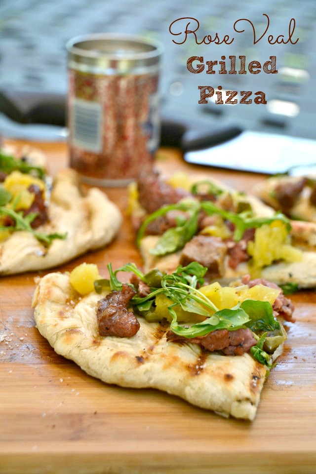 Rose Veal Grilled Pizza