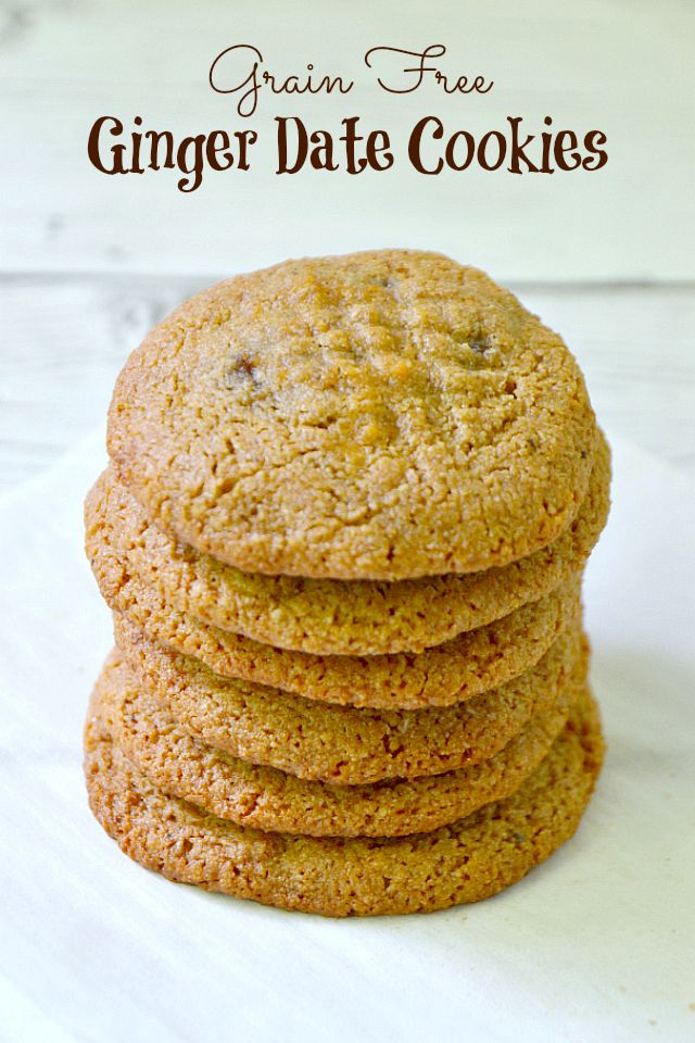 Ginger Date Cookies {Grain Free, Dairy Free} 