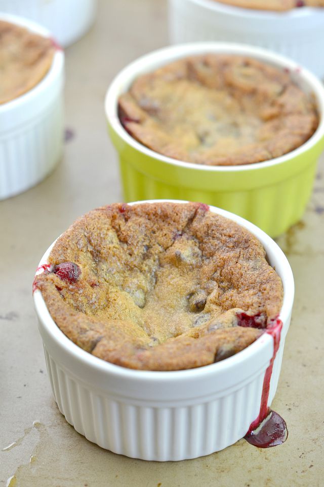 Cranberry Chocolate Chip Cookie Cobbler