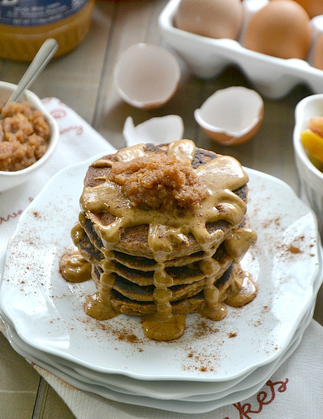 Peanut Butter and Apple Pancakes