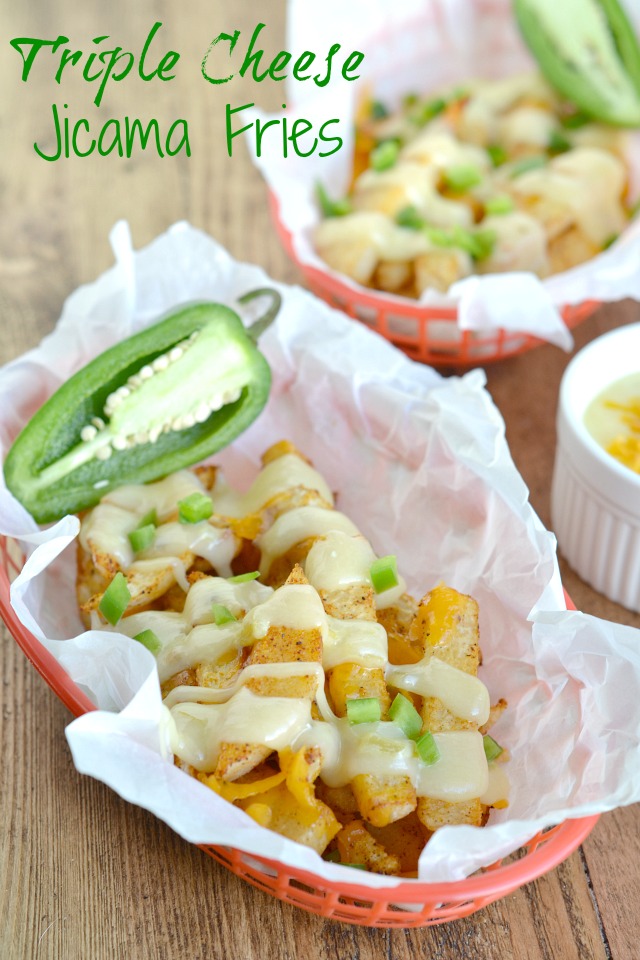 Triple Cheese Jicama Fries