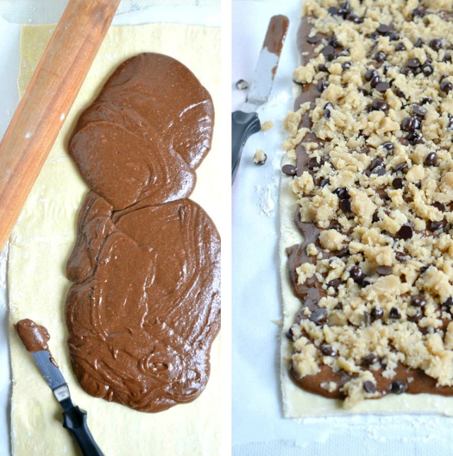 Brookie Buns {Brownie + Chocolate Chip Cookie + Sweet Roll}
