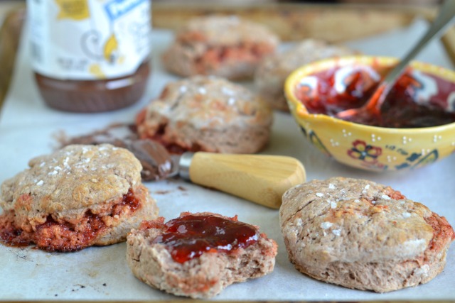Peanut Butter and Jelly Biscuits