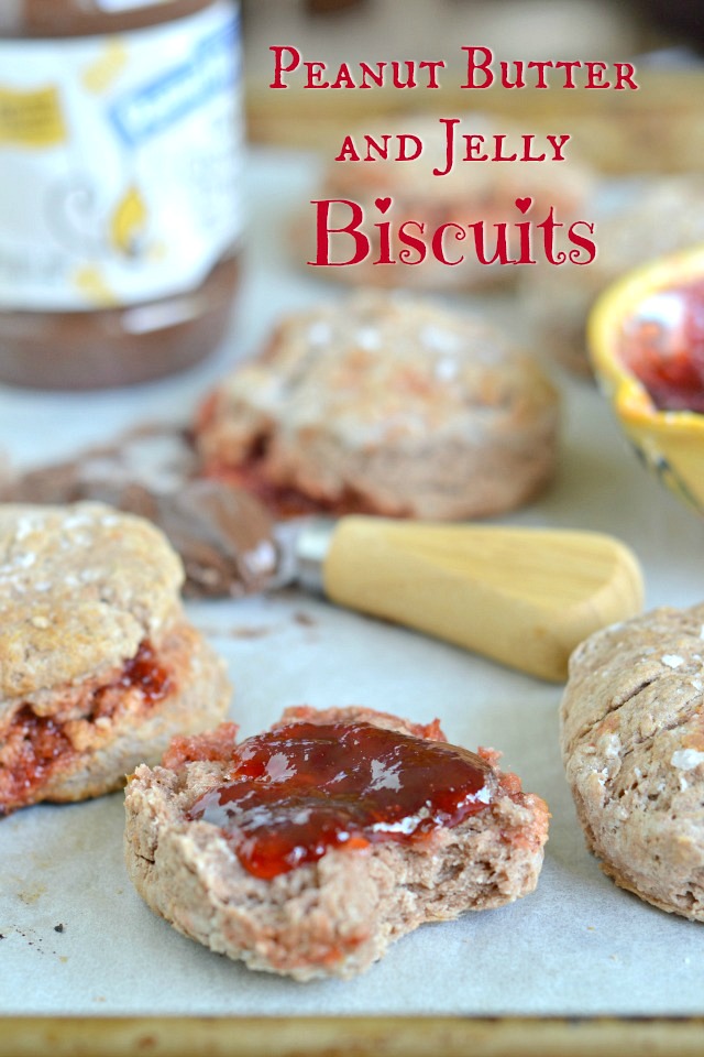 Peanut Butter and Jelly Biscuits