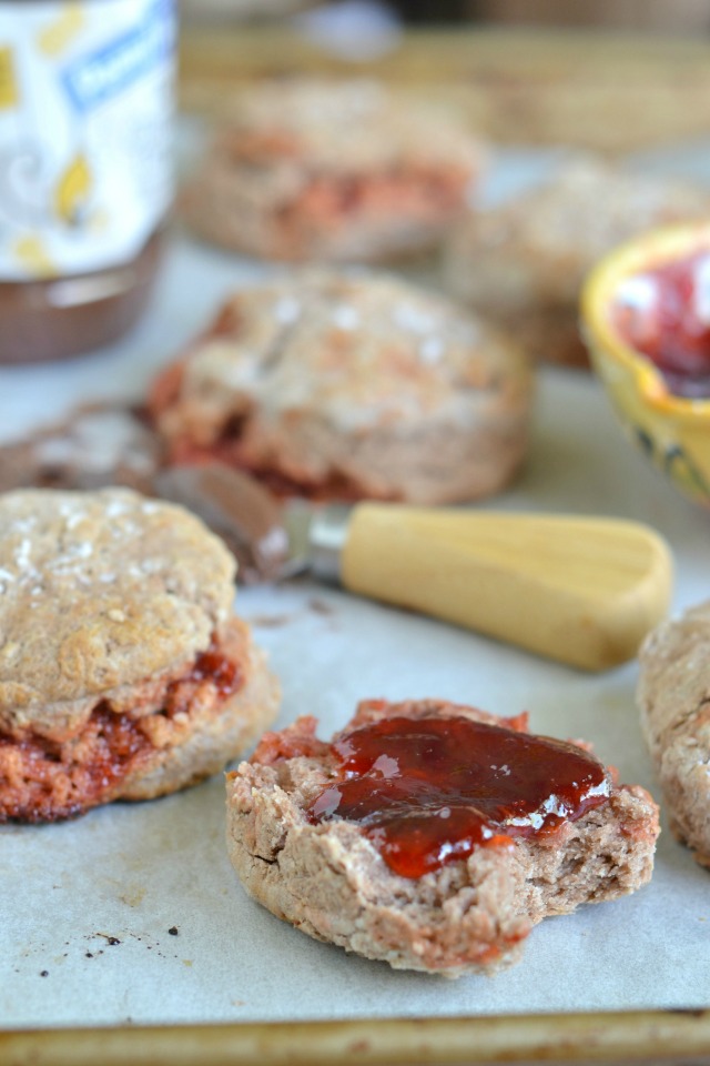 Peanut Butter and Jelly Biscuits