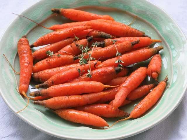 Roasted Carrots with Ras El Hanout and Ginger