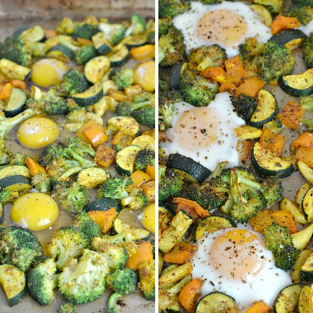 Sheet Pan Broccoli Hash & Eggs