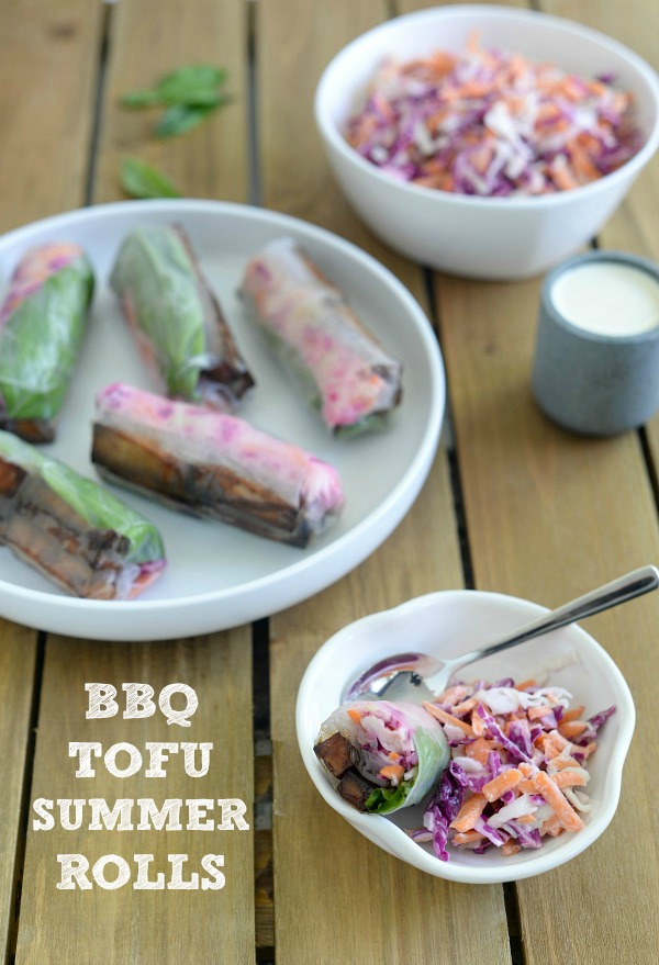 BBQ Tofu Summer Rolls