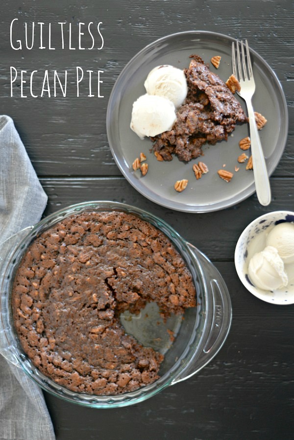 Guiltless Crustless Pecan Pie 