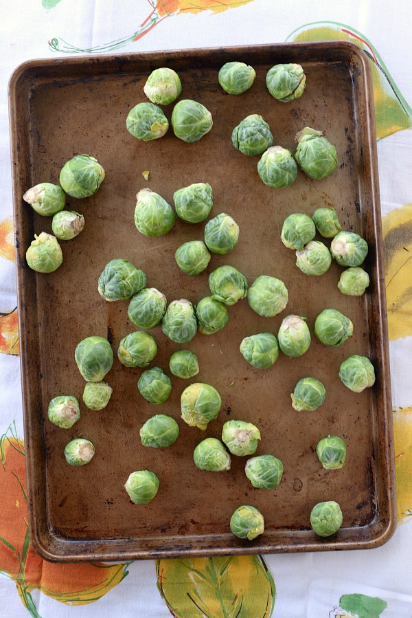 Brussels Sprouts with Date Bacon Crumble