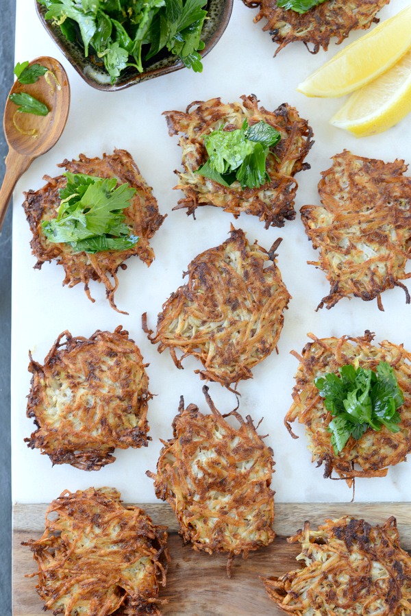 Celery Root and Fennel Latkes