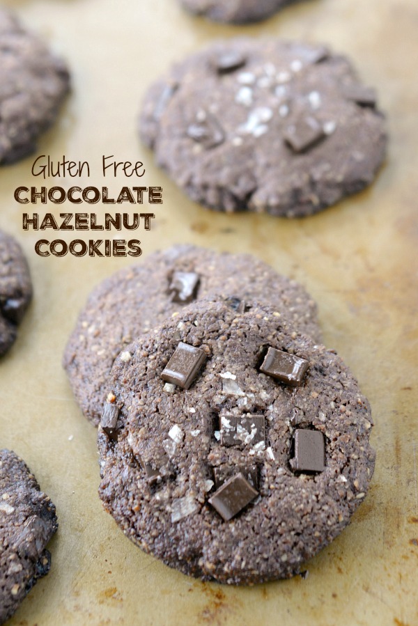 Gluten Free Chocolate Hazelnut Cookies