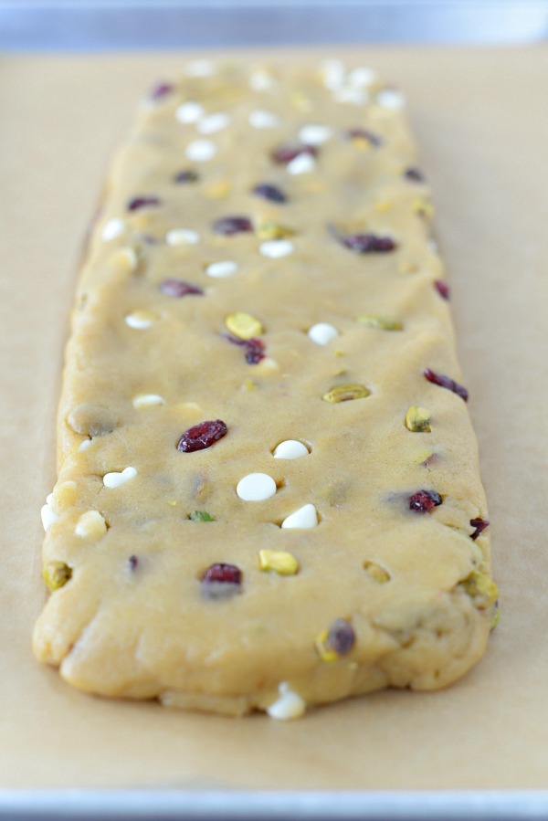 Whole Wheat Cranberry Pistachio Biscotti