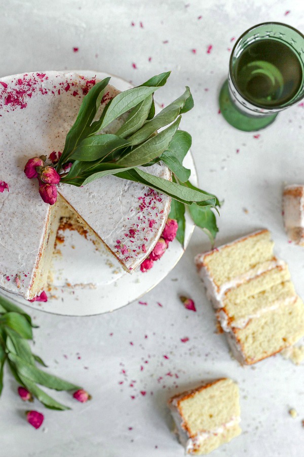 Orange Cardamom Cake with Rose Buttercream 