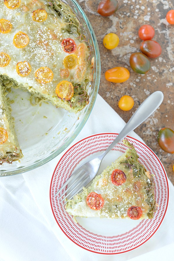 Edamame Spaghetti Pie