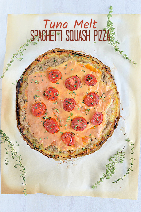 Tuna Melt Spaghetti Squash Pizza