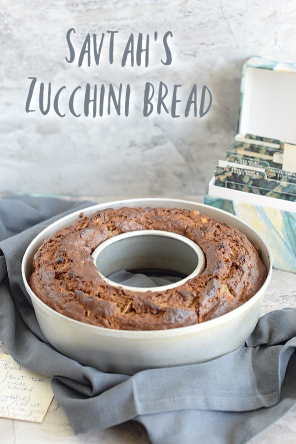 Savtah's Zucchini Bread