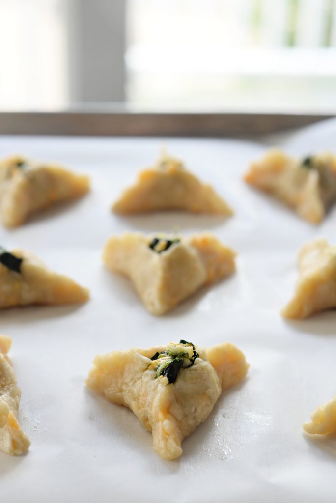 Boeko Quashado Hamantaschen (aka spinach parm) 