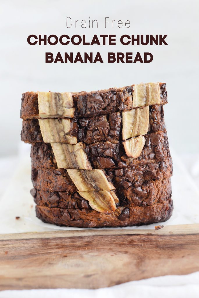 Grain Free Chocolate Chunk Banana Bread