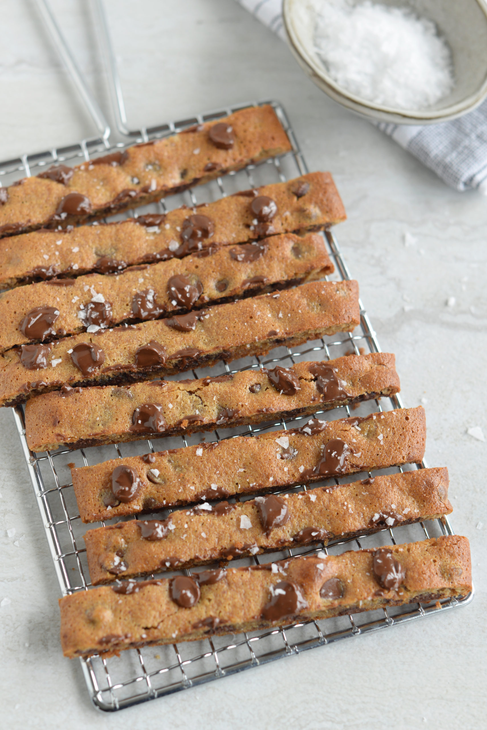 Tahini Chocolate Chip Cookie Sticks